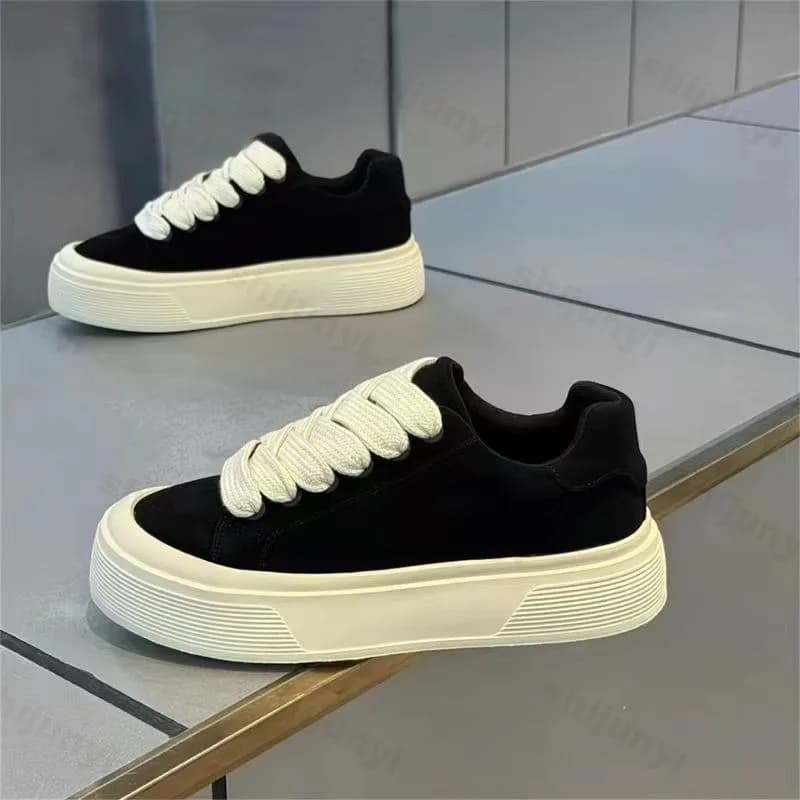 Men Vulcanized Shoes 2025 Autumn Outdoor Fashion Running Shoe Casual Sneaker Thick Sole Anti Slip Sport Shoes Zapatos Hombres