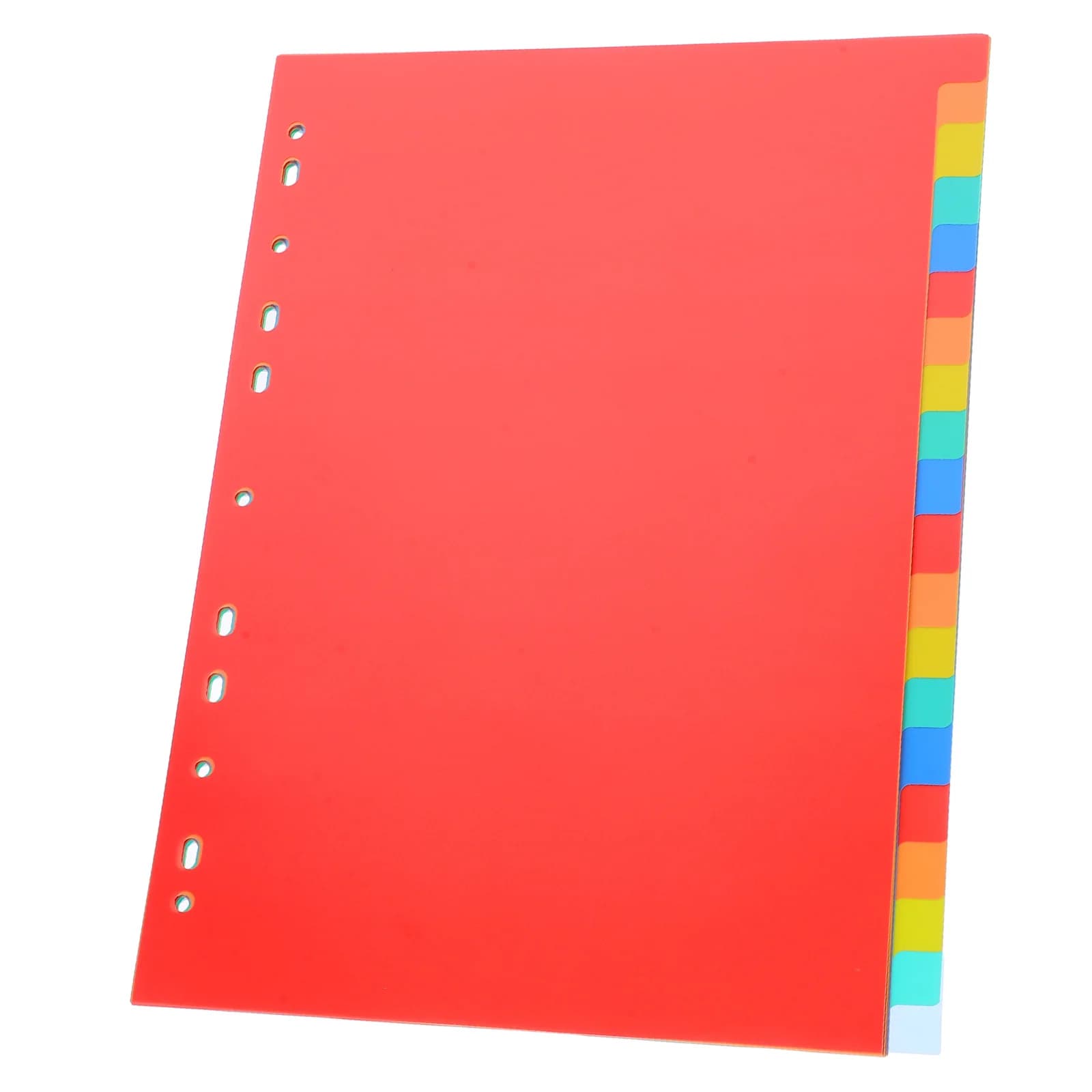 20 Index Dividers A4 11 Hole PP Notebook Tabs Separators Binder Divider Detachable Binder Dividers File Folders