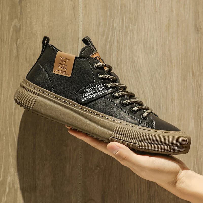 Men's Casual Sports Shoes, Fashionable Retro Classic Handmade Design, Breathable and Warm, Suitable for All Seasons, Ideal for Daily Wear, Outdoor Activities, Mountaineering, Hiking, Durable and Wear-