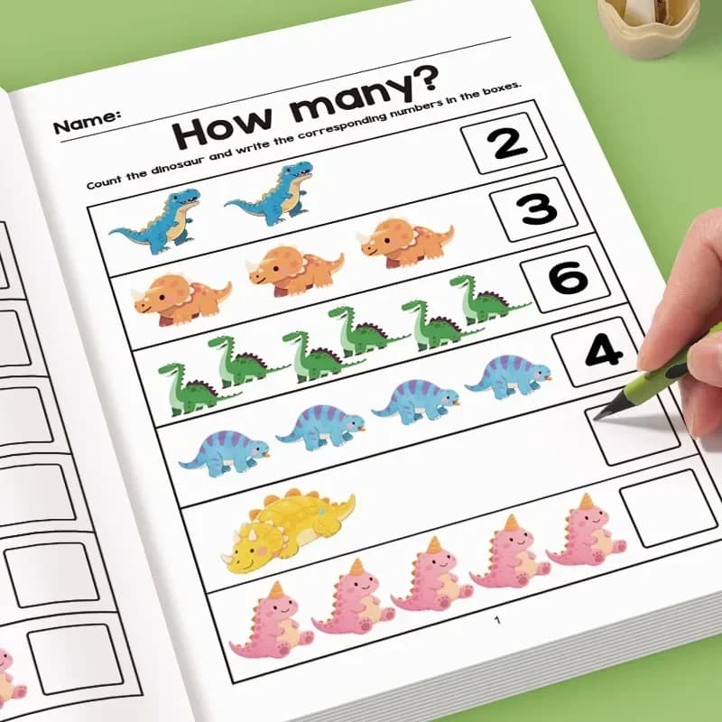 64 Pages Filled in With Numbers Logical Thinking Training Fun Math Exercise Book
