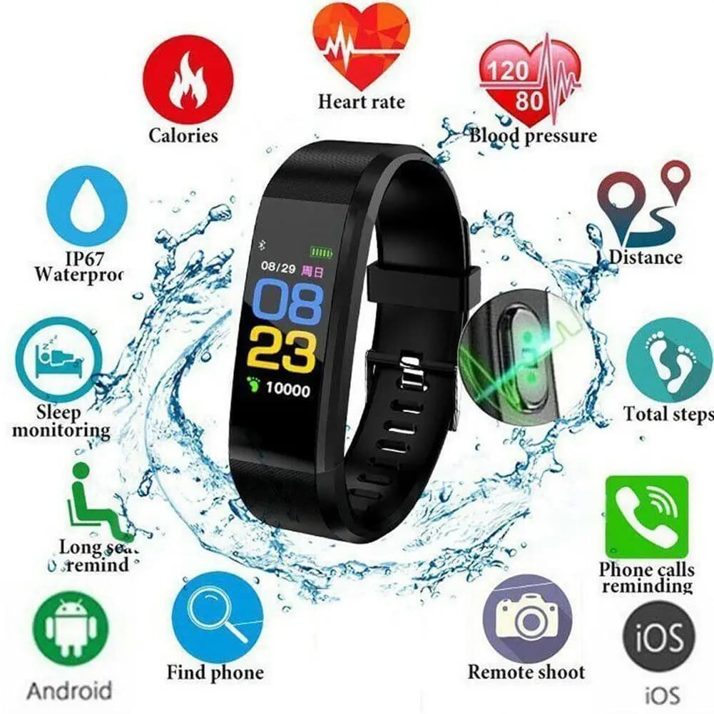 Smart Watch For Men Women Kids Multifunction Smartwatch Message Remind Music Control Fitness Sports Bracelet For IOS Android