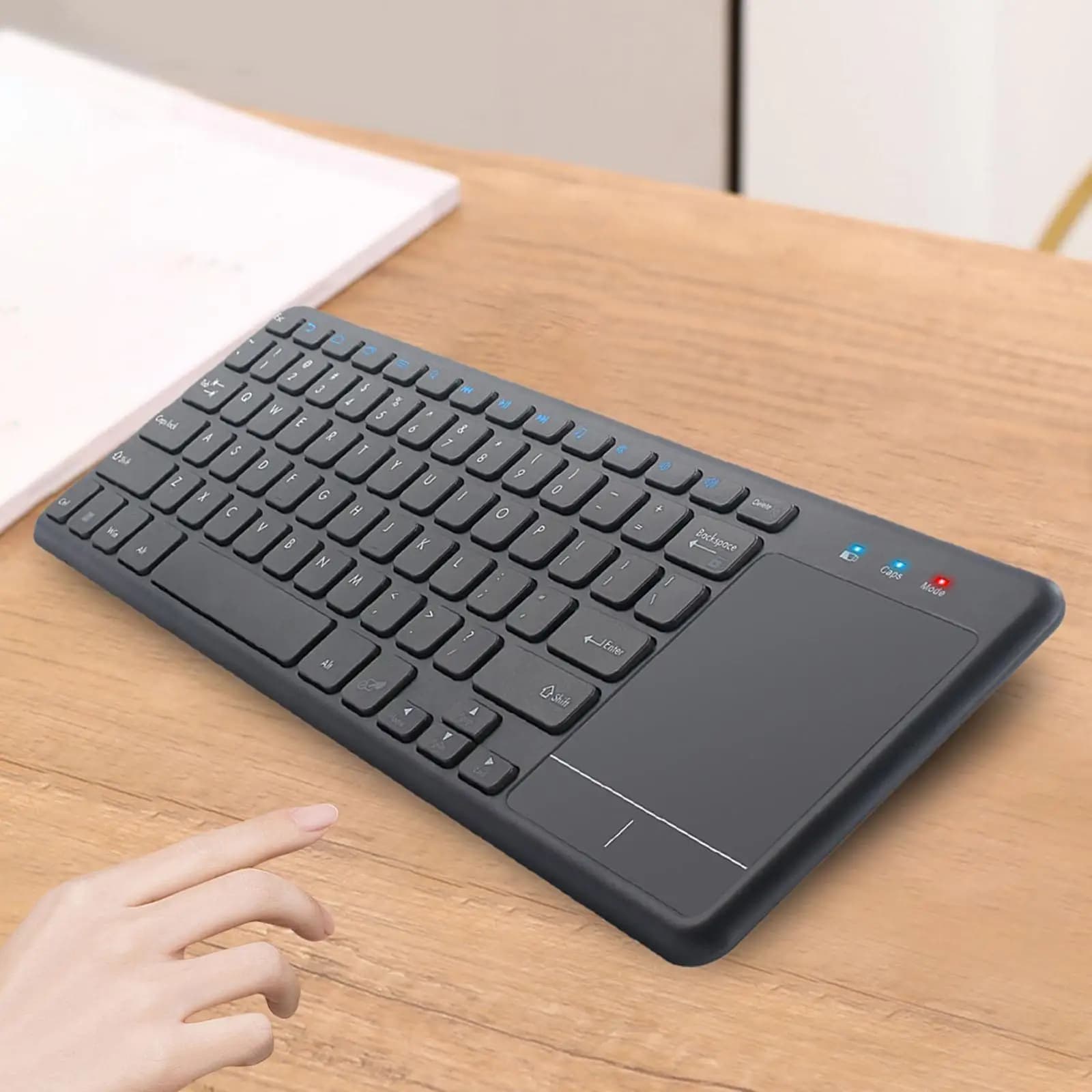 Wireless Keyboard with Touchpad 2.4G Lightweight Comfortable to Use Touch Keyboard for Smart TV Computer Laptop Windows Tablet