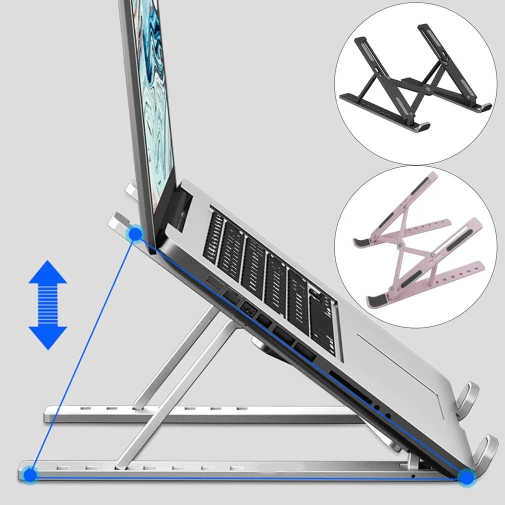Portable Adjustable Laptop Stand Foldable Notebook Holder Computer Monitor Holder For MacBook Air Pro iPad Tablet Pc Accessories