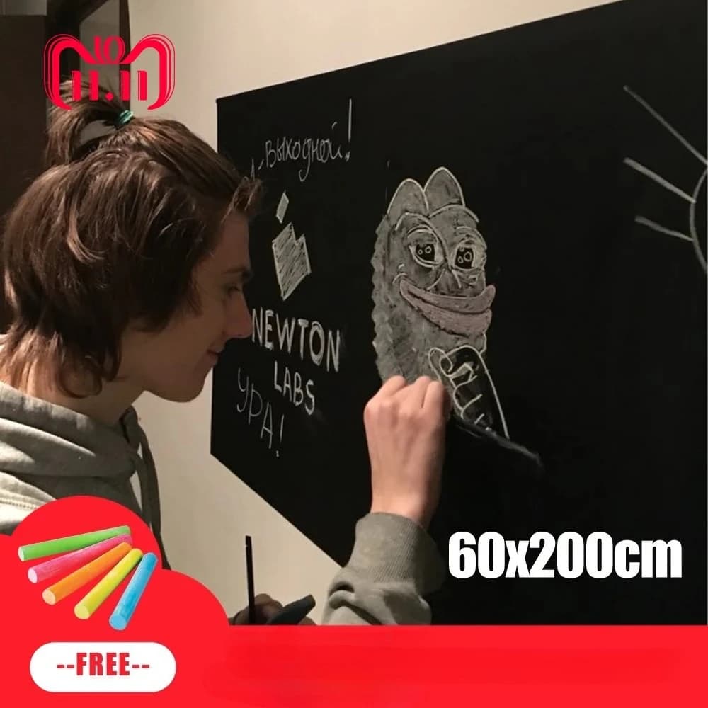 Wall Stickers for Kids Rooms Children Blackboard Stickers Children Drawing Toy Vinyl Chalkboard 60*200CM
