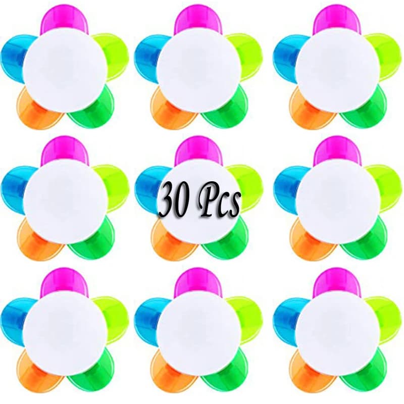 30Pcs Highlighters Assorted Colors Flower Shape Watercolor Highlighter Pens 5-In-1 Fluorescent Pens School Office Stationery