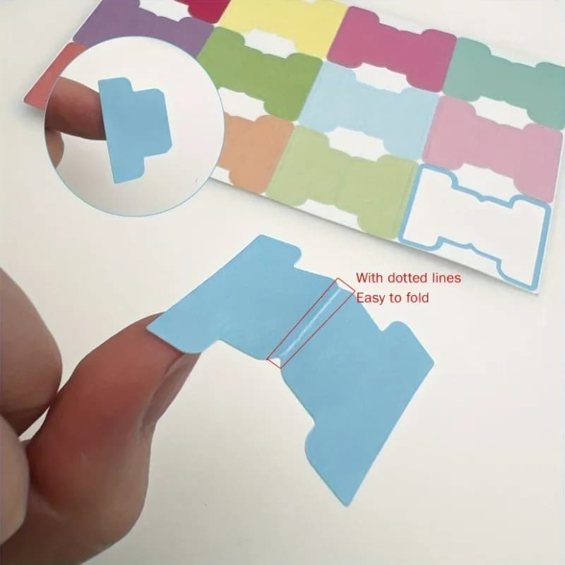 Colorful Sticky Index Tabs - Writable Double-Sided Page Markers, Planner Stickers, Labelling & Classifying Book Annotation Tabs