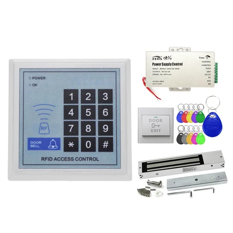 5YOA RFID Access Control System Safe Electronic Gate Opener Home Garage Digital Set Eletric Magnetic RFID Smart Door Lock Kit