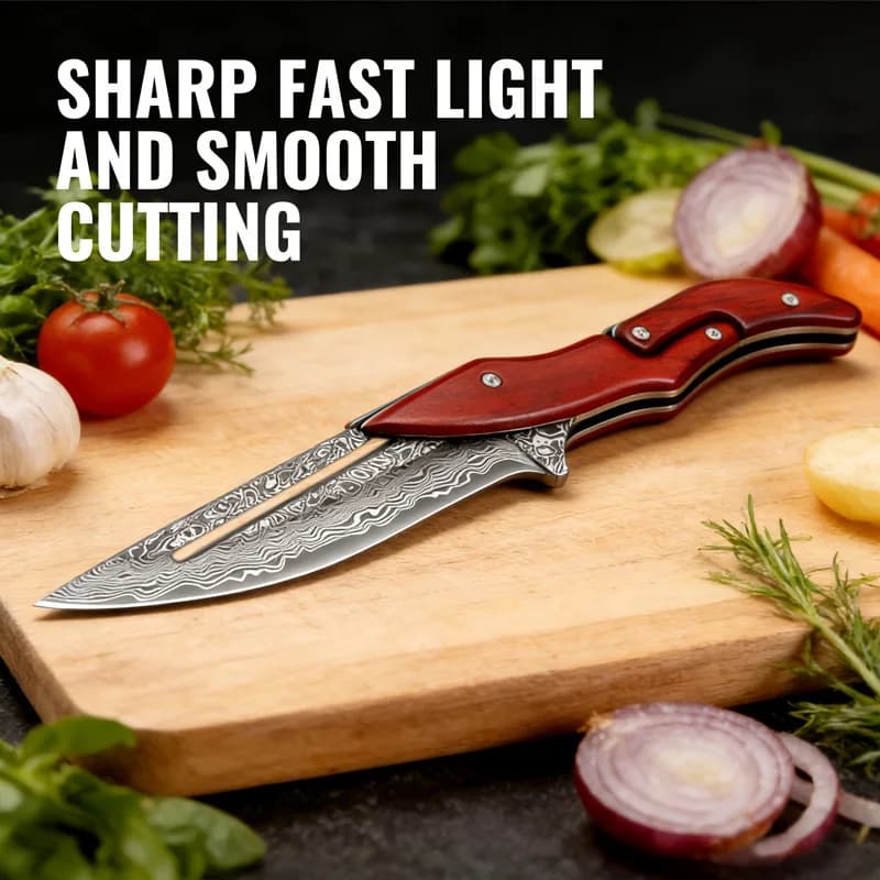Sharp kitchen knives kitchen cutting tools beautifully designed easy to use equipped with a leather storage bag small in size