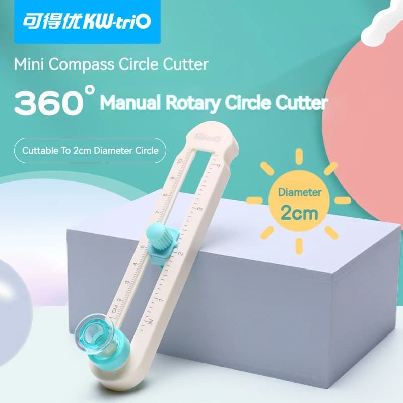 Round Paper Cutting Tool, Versatile Handheld Cutter for Scrapbook, Card Design & Study Office DIY Projects