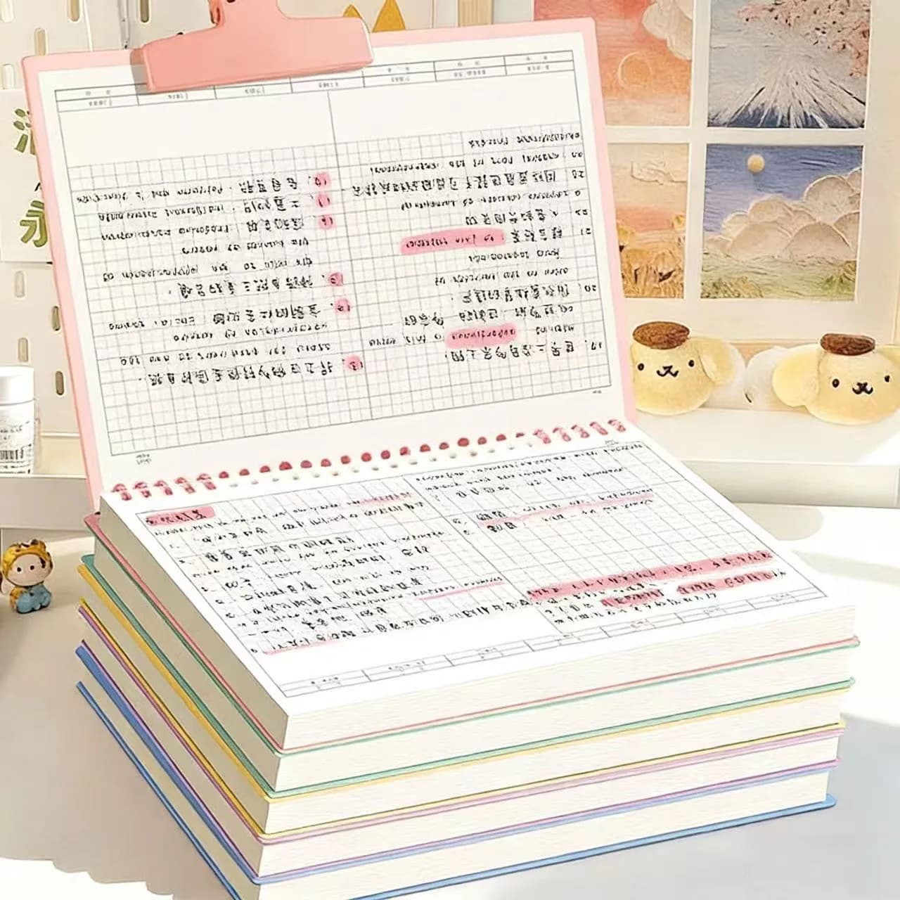 Loose-leaf Journal B5 Stationery 60 Sheets/120 Pages Diary Sketchbook Notepad Notebooks Office School Supplies