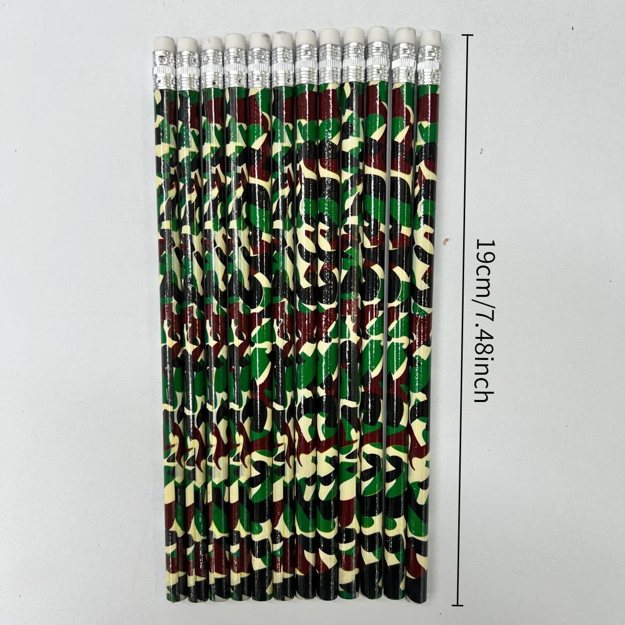 12pcs/24pcs/36pcs/48pcs Dark camouflage HB writing pencils, wooden writing pencils, office writing and drawing pencils