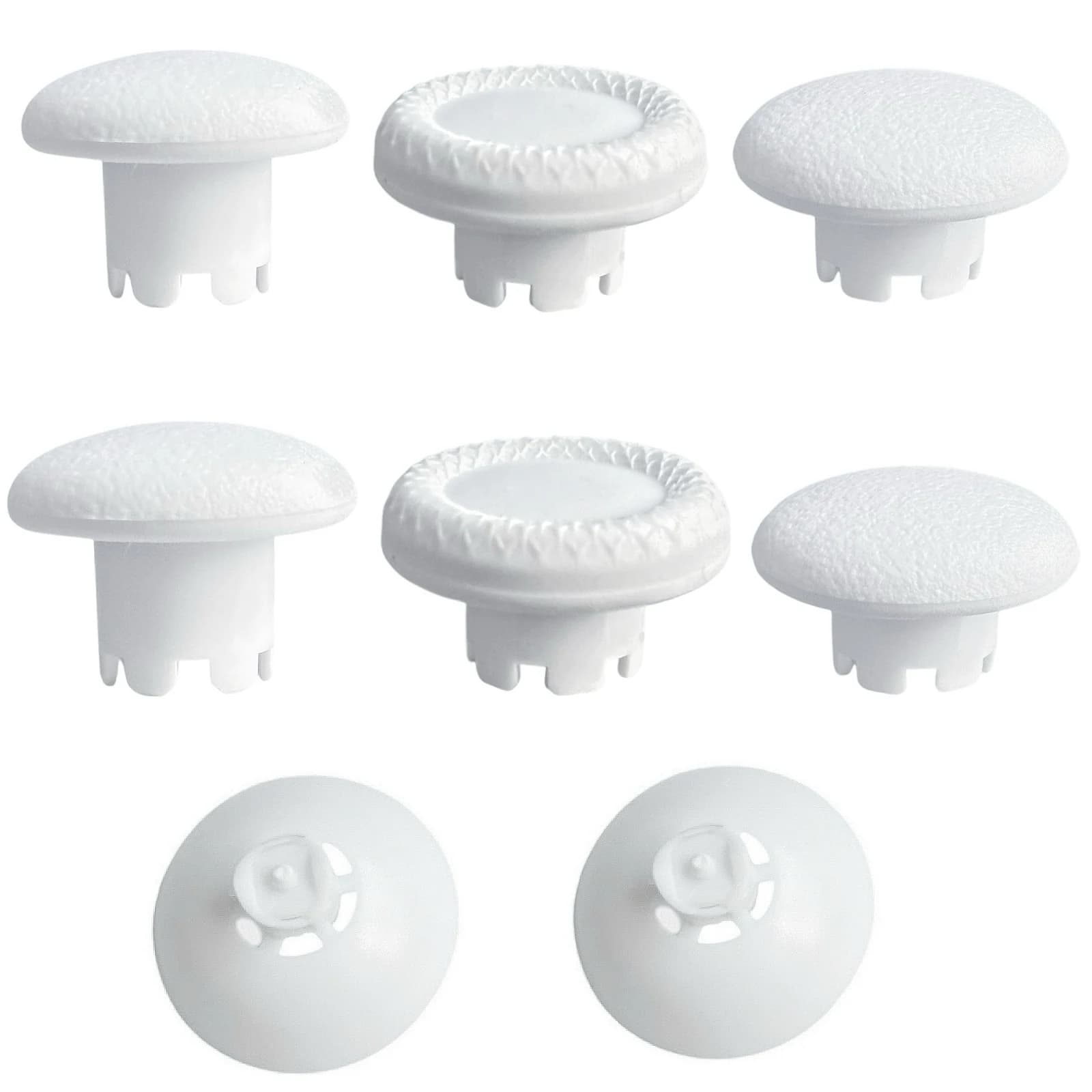 White High and Low Anti-slip Grip Adjustable Joysticks Interchangeable Thumbstick for PS4/PS5/PS5 Dual Sense Edge Controller