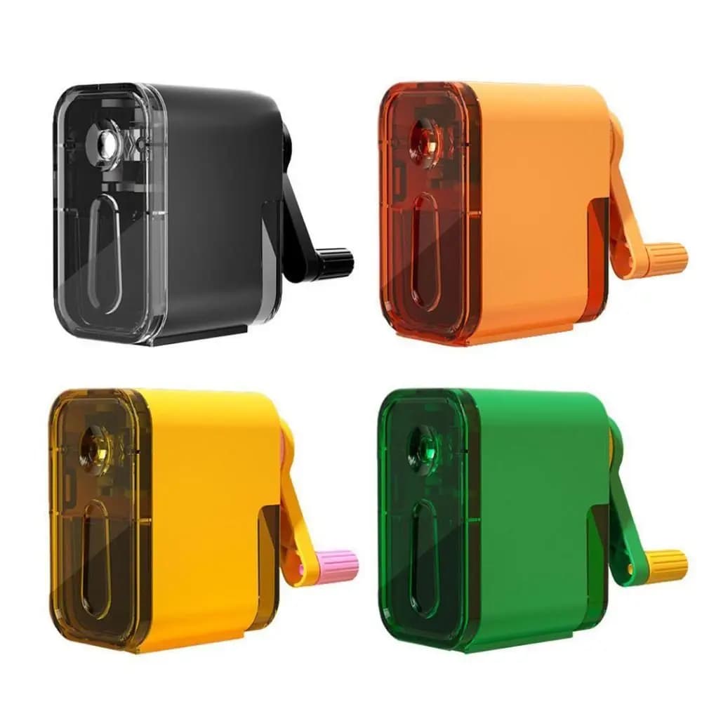 Durable Pencil Sharpener Pencil Sharpening Tool Desktop Rotary Anti Sticking Lead Hand-cranked Mechanical Tool School Supplies