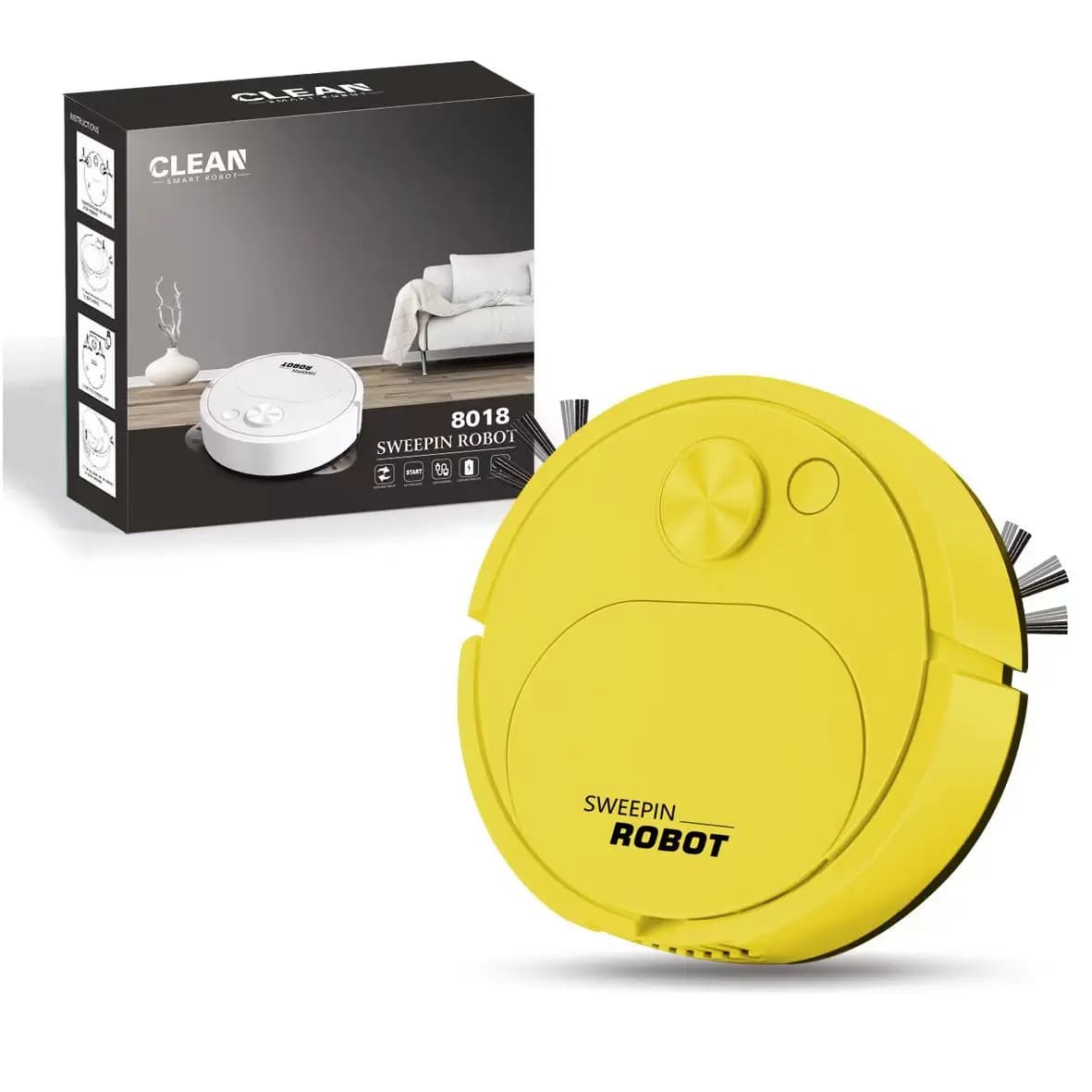 Sweeping Robot Fully Automatic Home Mini Cleaning Machine USB Charging Intelligent Vacuum Cleaner Gift Wholesale