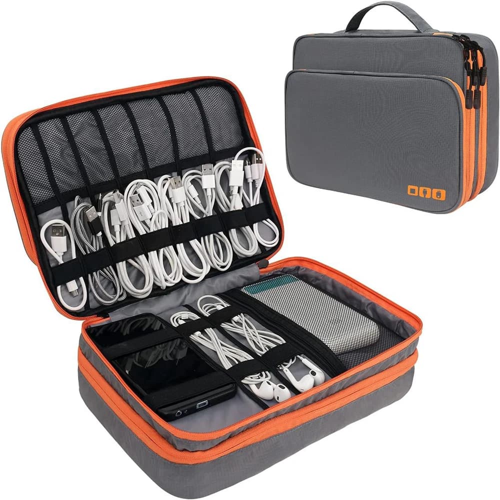 Cable Storage Bag Digital Electronic Organizer Pouch Portable USB Data Line Charger Plug Storage Bag Travel Cable Organizer Case