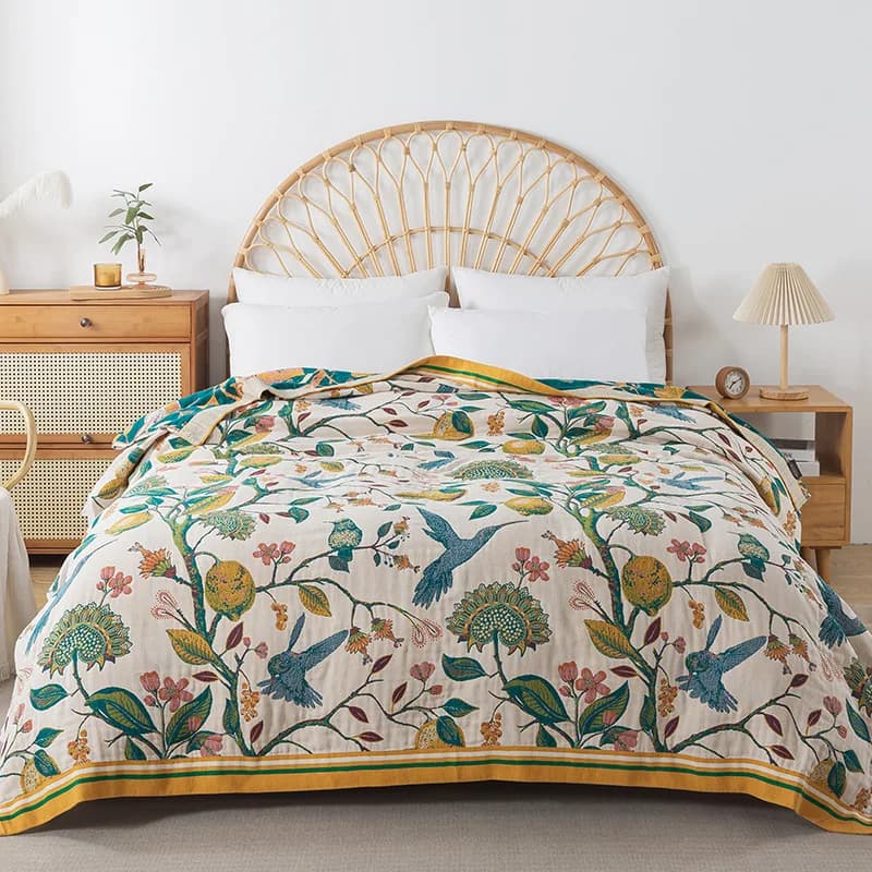 New Luxury Cotton Blankets And Bedspread Double-sided Sofa Towel Household Nap Blankets Soft Summer Cooling Quilt Bed Sheet