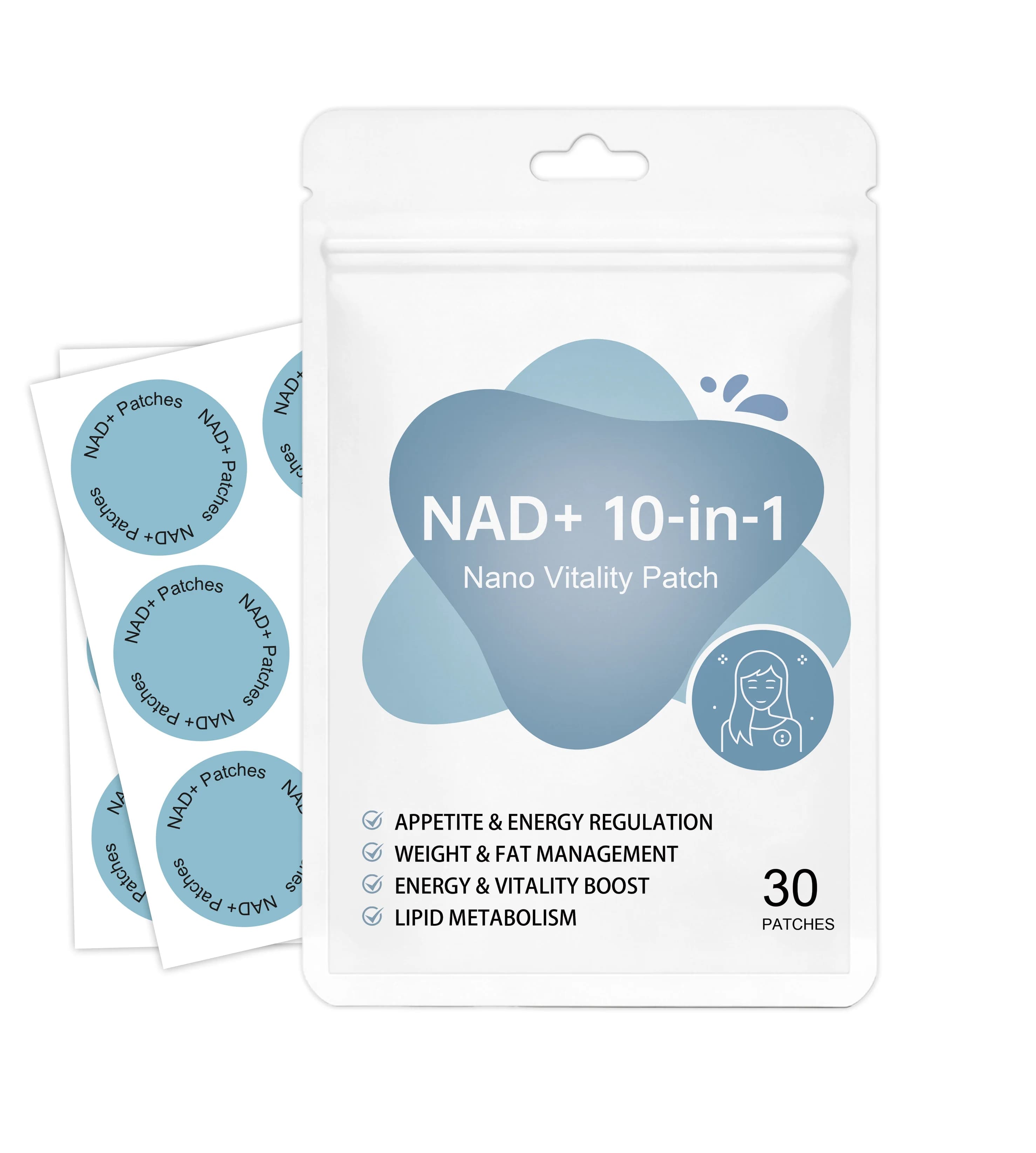 Body care patches for daily comfort; skin-friendly care for the body, highlighting curves; breathable and convenient patches