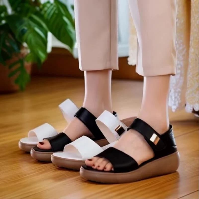 Women's Platform Sandals, Lightweight & Breathable Open Toe Sandals, Adjustable Casual Shoes for Summer Daily & Beach Travel