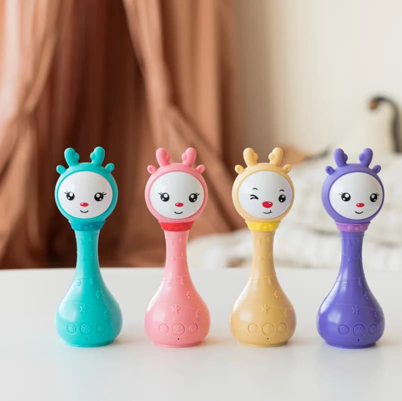 Baby Music Teether Rattle Toy for Child 0-24 Education Mobile Kids Bed Bell Newborn Stroller Crib Infant Pacifier Tear