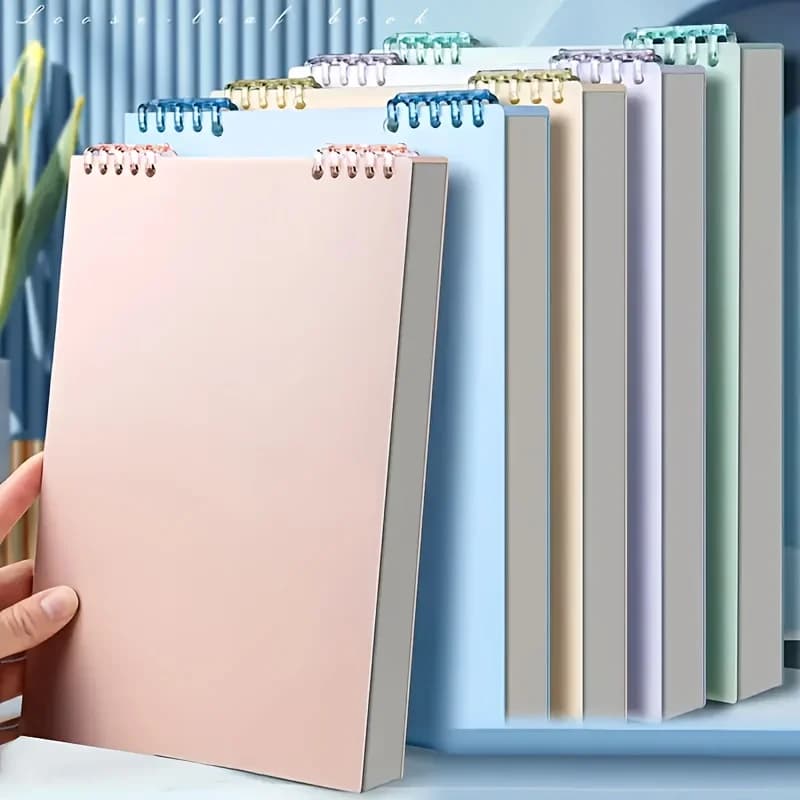 A Notebook with 60/120 Sheets,featuring Perforated Pages and A Horizontal Layout,Detachable and Not Too Uncomfortable To Handle