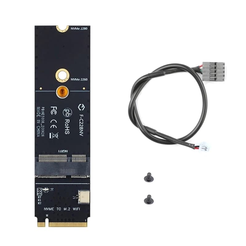 NVME to WIFI Adapter Card Supports A+E Key and Ekey NGFF PCIE Wireless NetworkCard