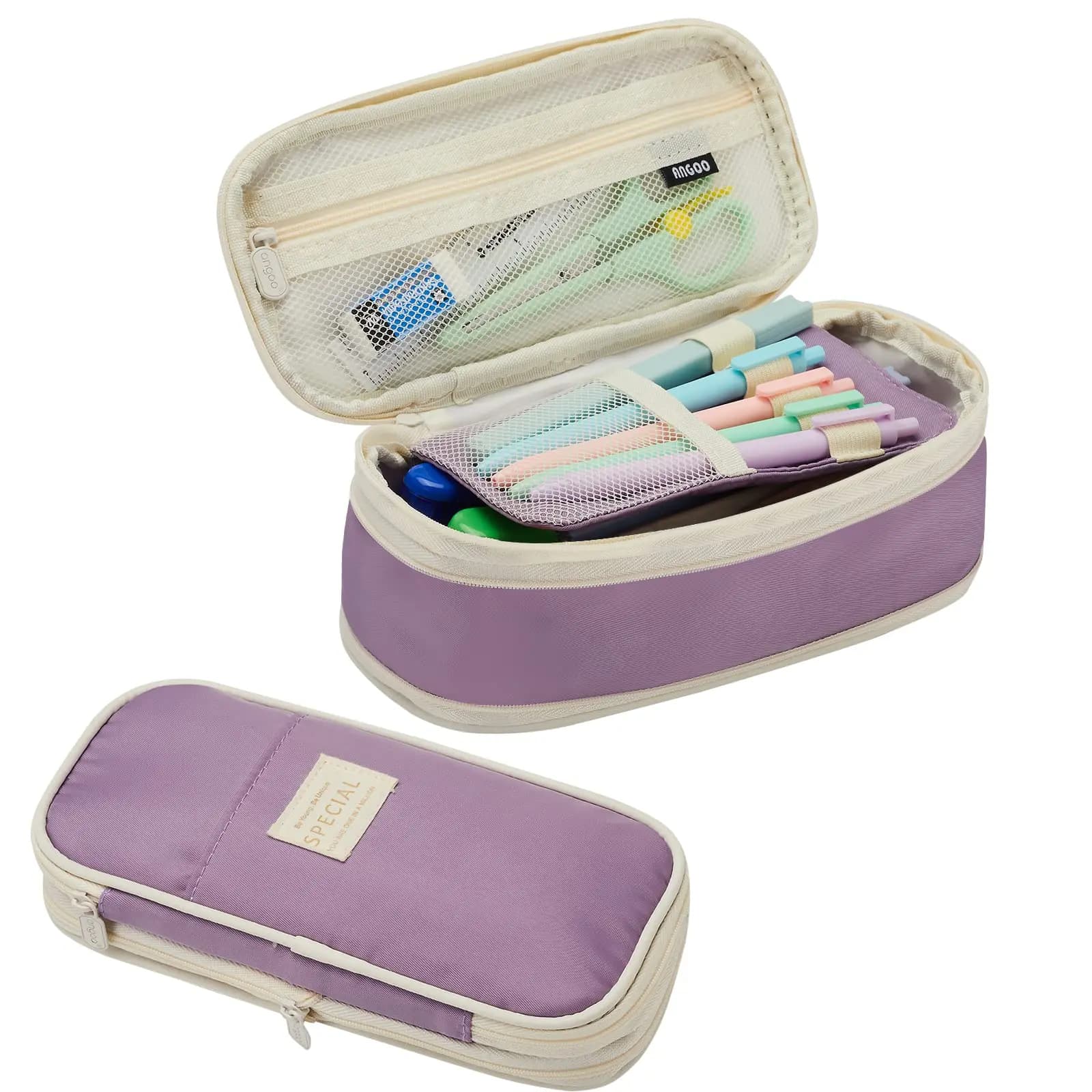 Large Capacity Pencil Cases Students Pencil Bag Pouch Holder Box for Girls Boy Office Stationery Organizer School Supplies