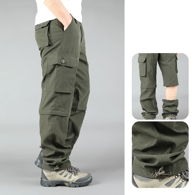 Men's Quick-Dry Cargo Pants for Hiking and Camping