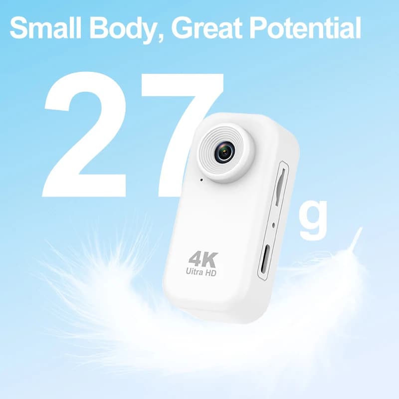 Thumb Camera Ultra HD Action Camera Video Blog Image Stabilization First Person Perspective Cycling Chest Mounted Camera