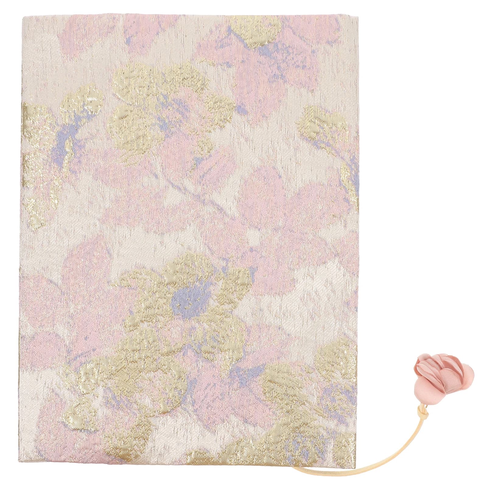 1pc Fabric Book Handmade Cloth Book Cover Satin Protective Sleeve A5 Size Adjustable Fit Notebook Case Cloth Pouch Book Sleeve