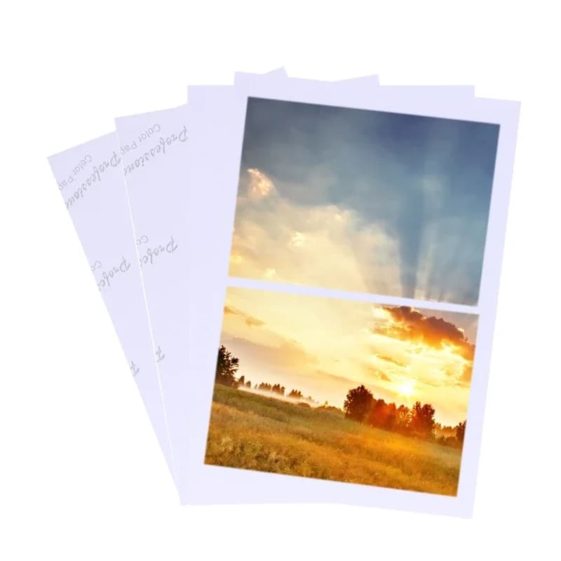 100 Sheets Glossy 4R 4x6 Photo Paper for Inkjet Printer Paper Supplies