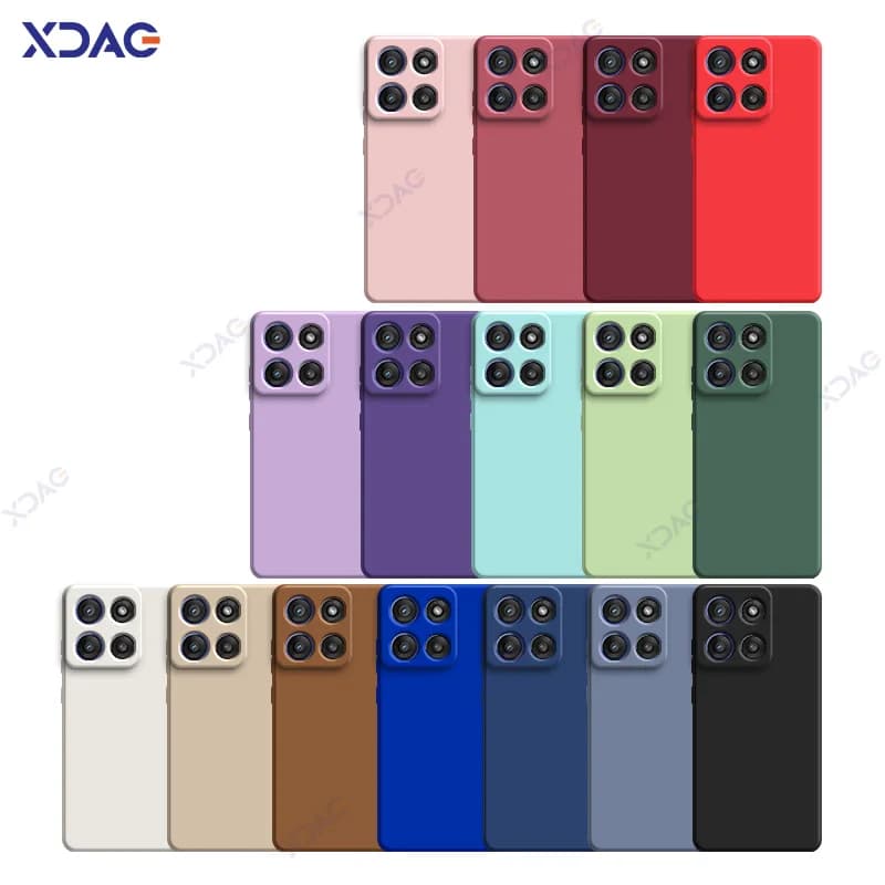 Original Mobile Phone Cases for Motorola Moto G56 5G 6.72" XT2529-2 360 Soft Square Liquid Silicone Back Covers Waterproof Bags