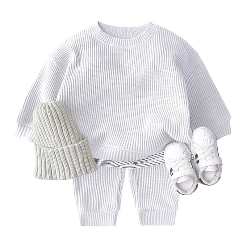 Baby Clothing sets Tracksuits for Girls Sets Cotton Knitting Pullovers Tops+Pants Clothes for Boys Newborn Toddler Outfits Loose