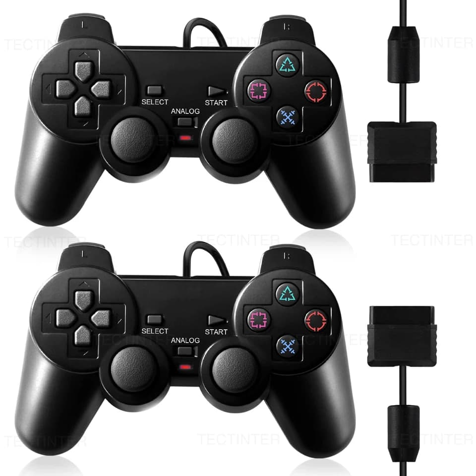 Wired Controller for Sony PS2 Gamepads for Joystick for Playstation 2 Vibration Shock Joypad Wired USB PC Controle Accessories