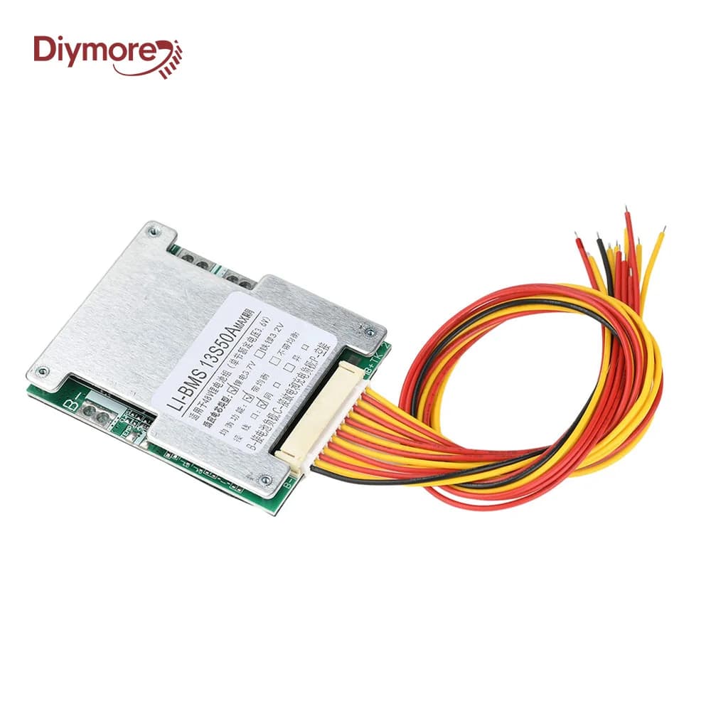 BMS 13S 48V 50A 18650 Li-ion Lithium Battery Pack Protection PCB Board Electronics For Electric Car Battery Car Balance Vehicle