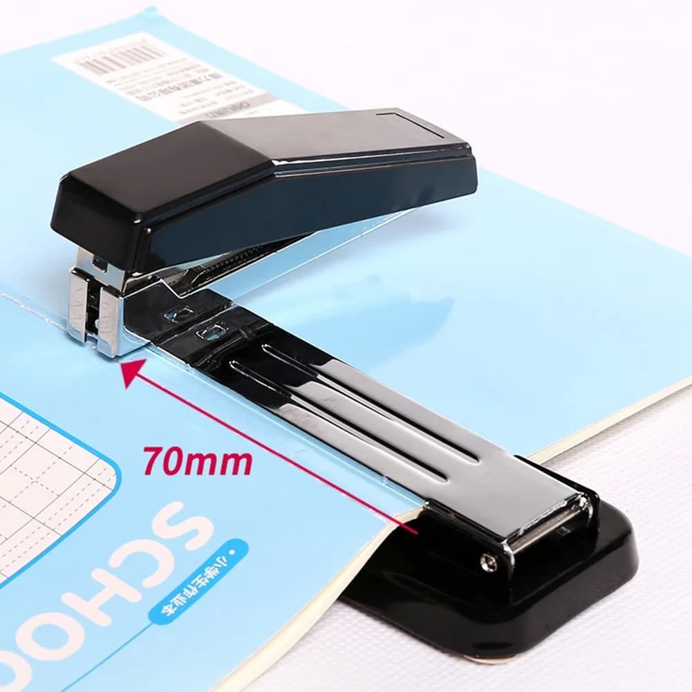 360 Degree Rotating Stapler Head Desktop Staples Sharp Chisel for Office Stationery School Home
