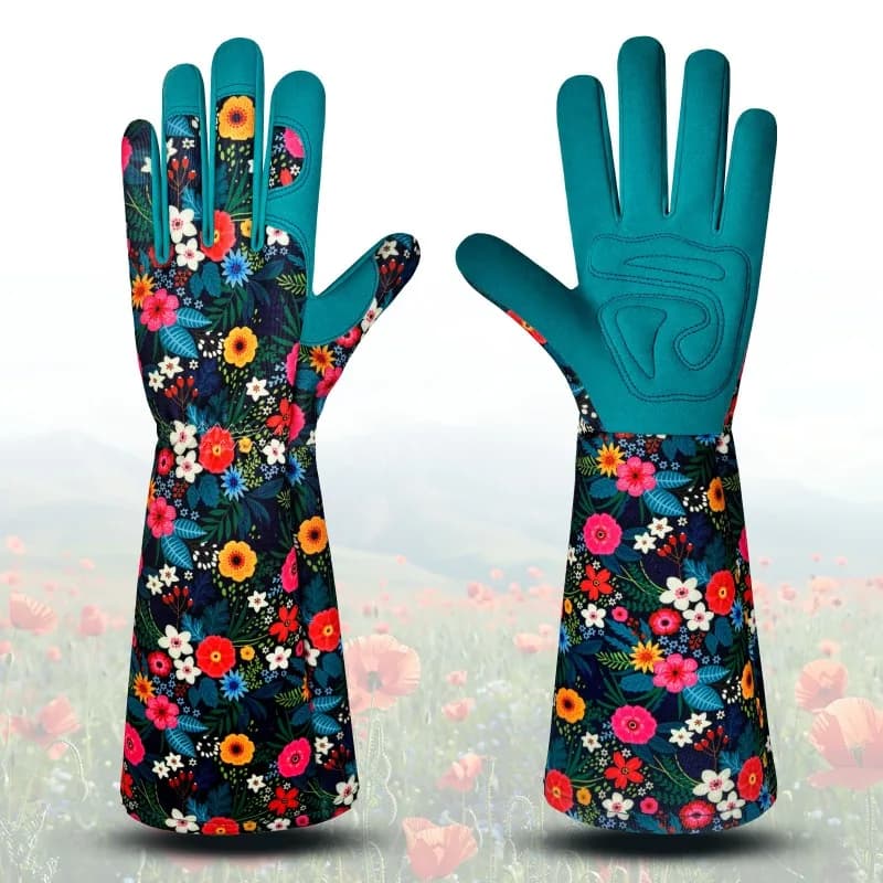 New Garden Gardening Gloves for Women's Courtyard Care Gloves Durable, Cut Resistant, and Puncture Resistant Long Arm Protection