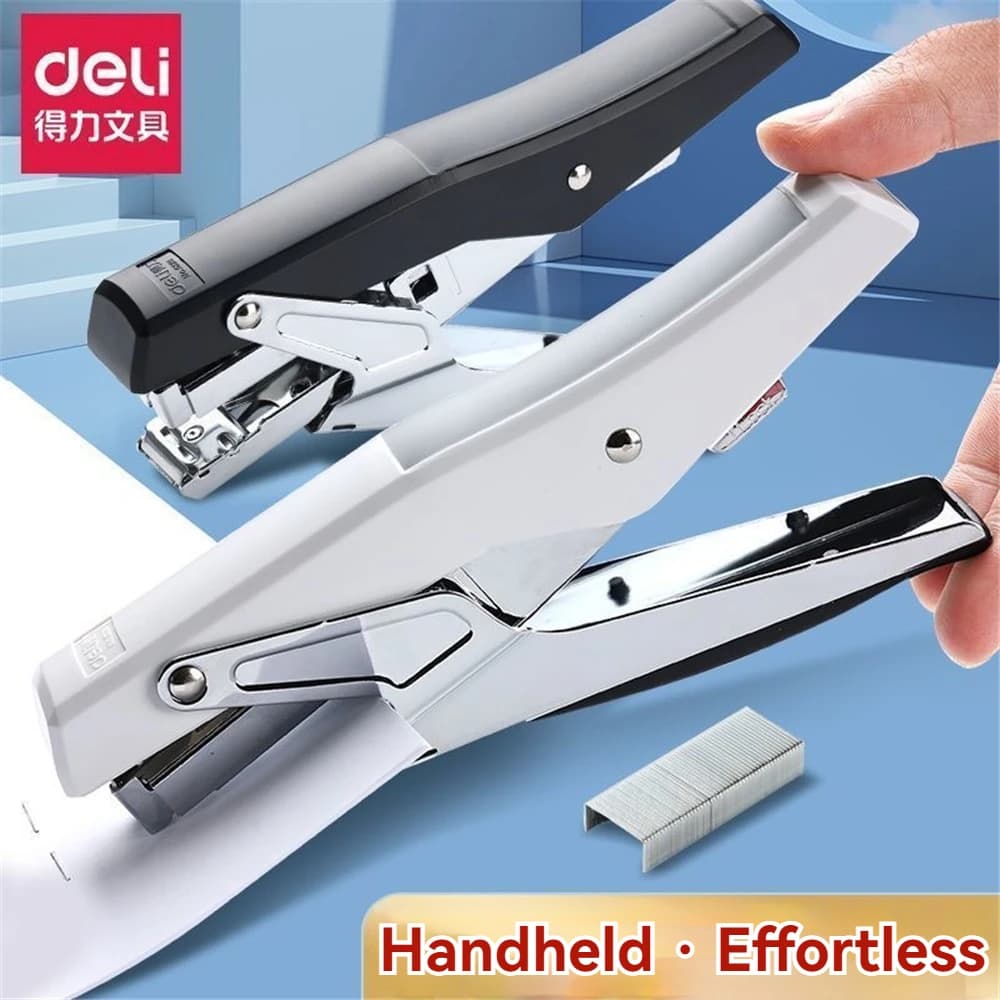 Effortless Plier Stapler with 1000 Staples,20 Sheet Capacity, Office Desk Stapler for Stapling Home School Warehouse Handmade