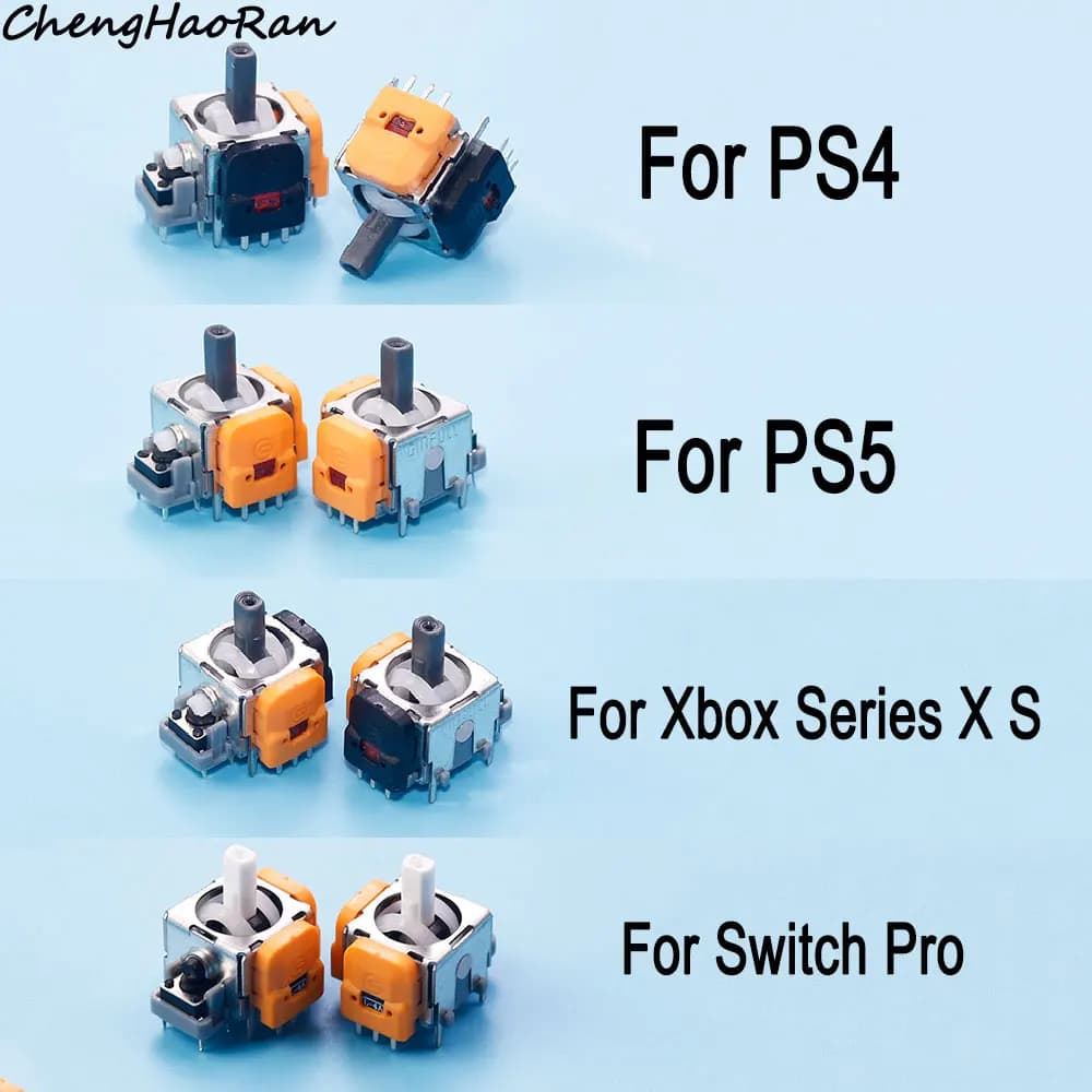 1 Piece for PS4 PS5 Xbox One Series X/S Hall Effect Rocker Electromagnetic Analog Stick Third Generation Anti Drift Joysticks