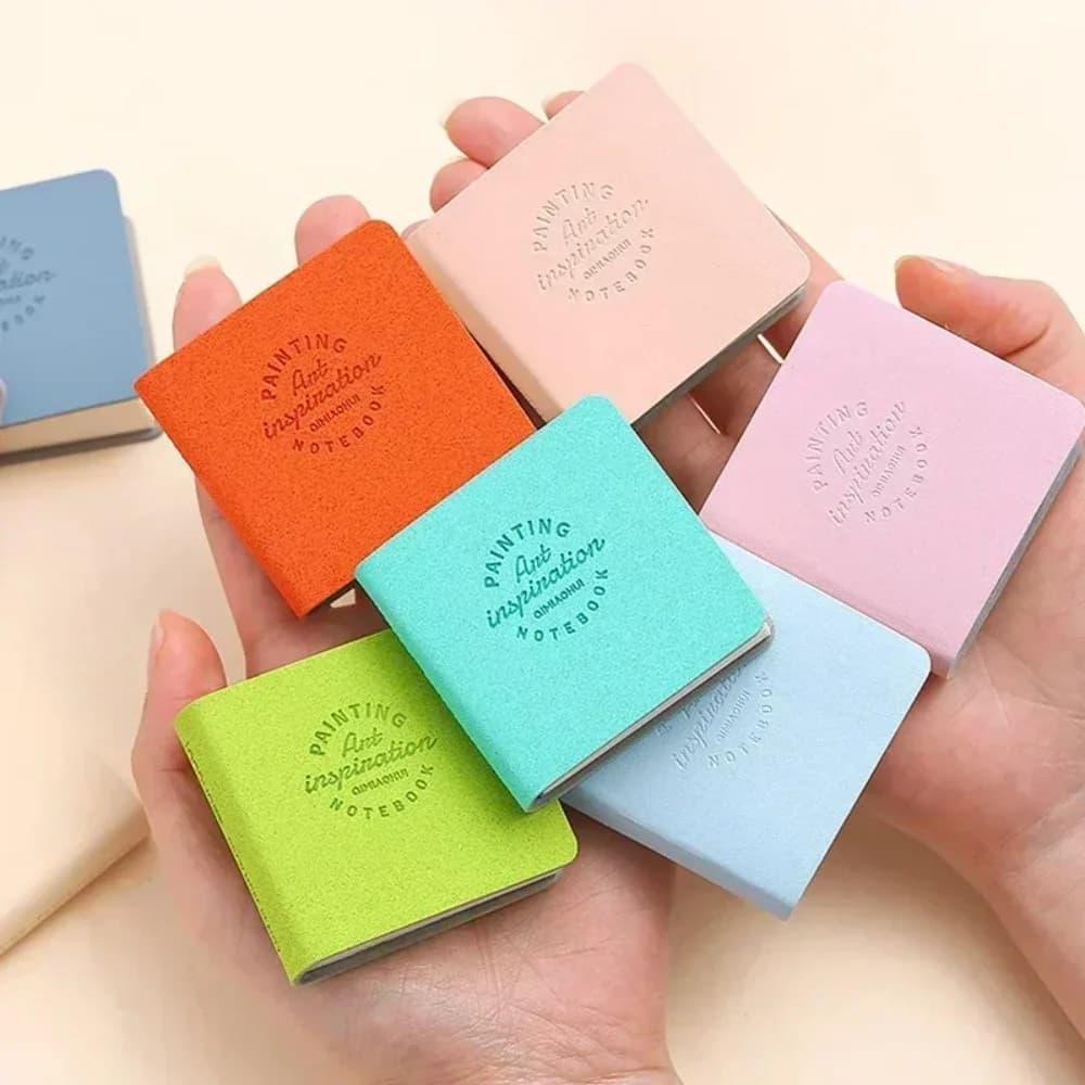 Square Watercolor Sketchbook Set 3 Pack Mini Drawing Book Thick Paper for Painting Sketching Work Relaxation Art Supplies