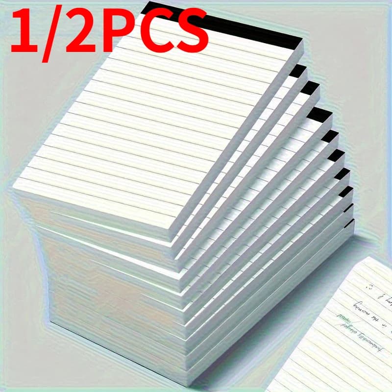 1/2pcs Lined Notebook, Writing Pad, 30 Sheets Each, Ideal for School、Office、Back to School. School Notebooks.Notepad