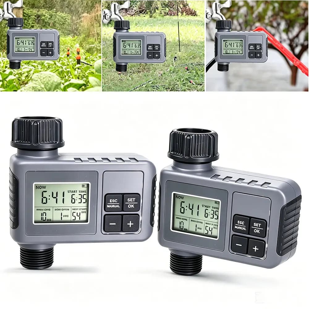 Garden Water Timer Home Indoor Outdoor Timed Irrigation Controller Automatic Sprinkler Programmable Valve Faucet Hose Electronic