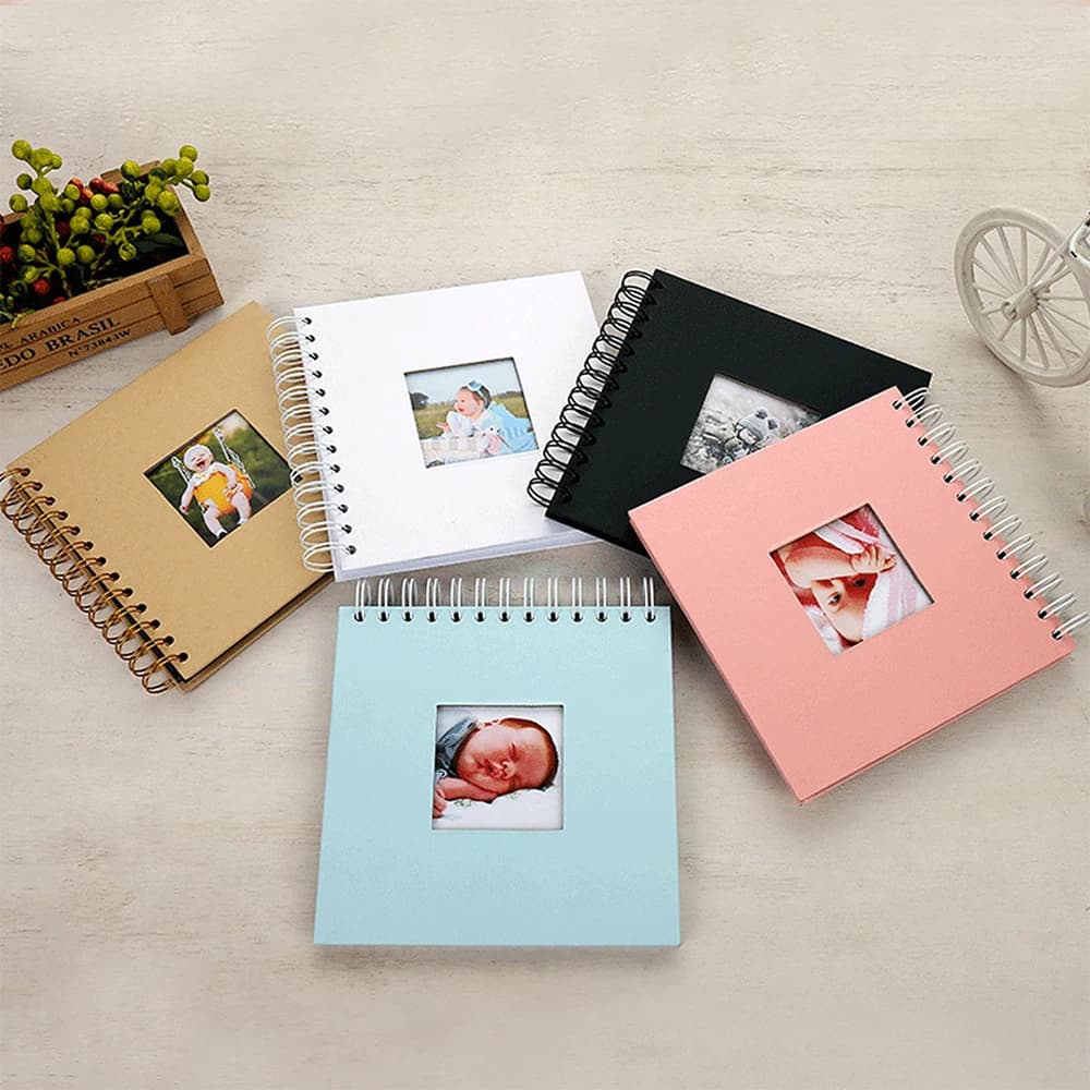 Scrapbook Photo Album Memory Book Paper for Travel Wedding Anniversary Christmas Gifts Baby Shower Memories