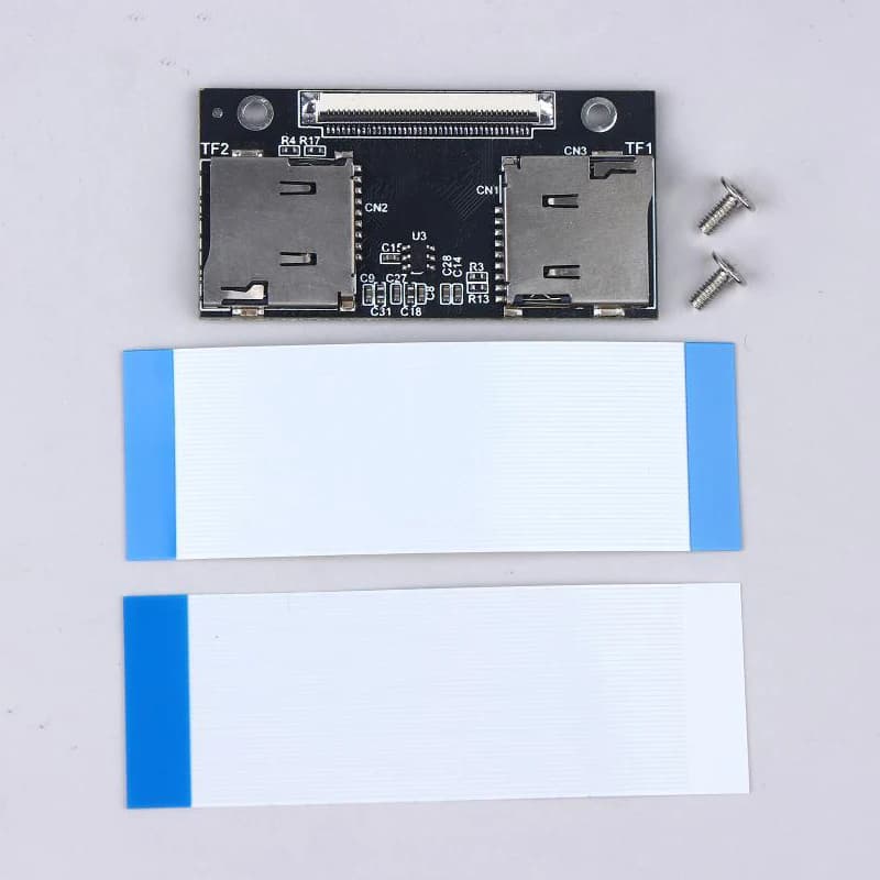 【C】Dual TF Card Memory Expansion Card CE Interface for Computer Industrial Control Machine VCR NAS - Memory Card Connector