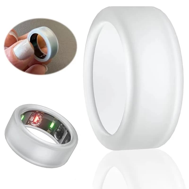 Silicone Cover for Smart Ring R02/R03/R06/R08/R09/R10/R11 , Smart Ring Anti-Scratch Soft Protective Case