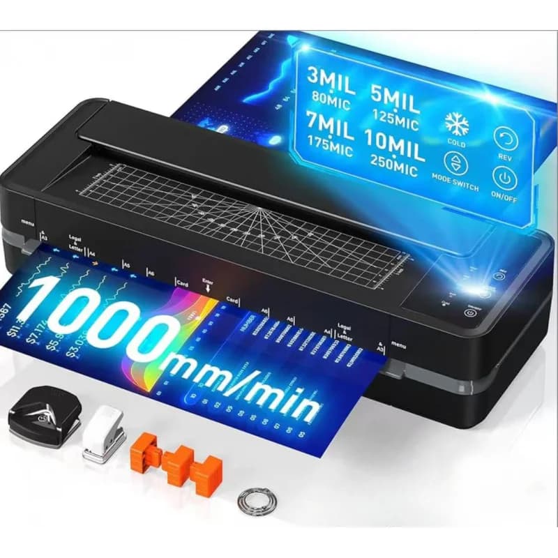 SL6316Office Multifunctional Fully Automatic Laminating Machine Photo Sealing MakerA3Photo Document Laminating Film Machine