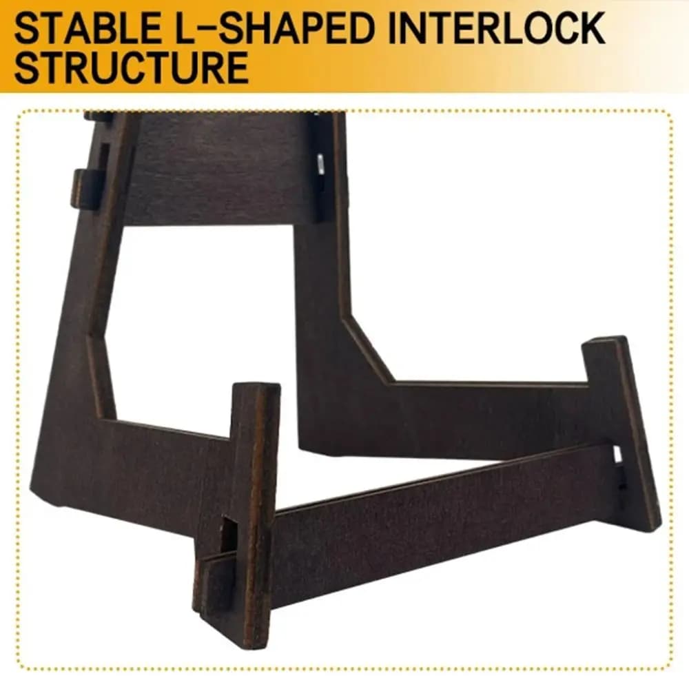 Easel Stand 4.5/6/8inch Art Display Stand Anti-Slip Wooden Picture Frame Stand Vintage Multi-purpose Book Display Stand Painting