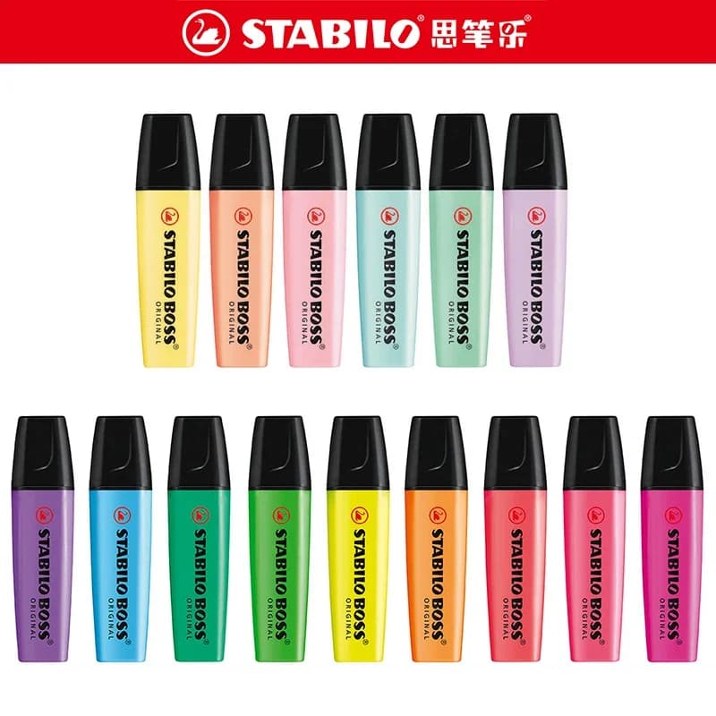 6/9/15 Colors STABILO Highlighters Drawing Pen Marker Pen for Student School Office Supplies Cute Kawaii Stationery Art Supplies
