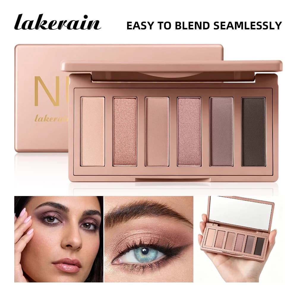 Eyeshadow Palette Long-Lasting Eye Makeup Rich Pigment Neutral Shades Blendable Color Matte Nudes Eyeshadow Palette Woman Makeup