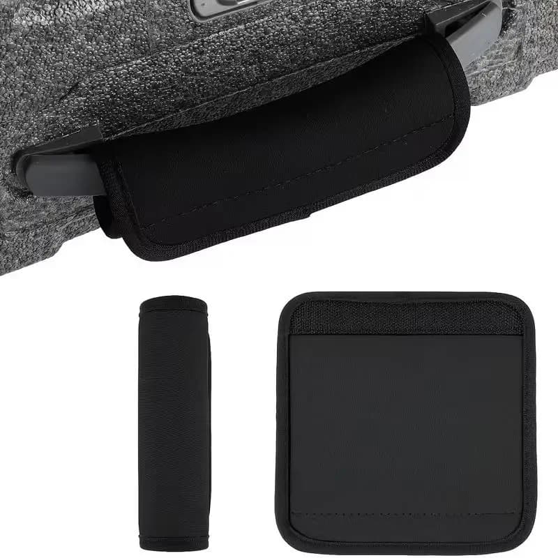 2pcs Black Luggage Handle Covers – Soft & Comfortable Protectors for Suitcases, Carry-On, Travel