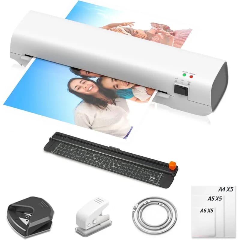 Hot and ColdA4Plastic sealing machine, photo file laminating machine, moisture-proof/Anti-folding/Tear-resistant